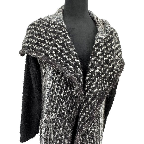 Coldwater Creek Sweaters - Coldwater Creek Long Cardigan Sweater Women S Shawl Collar Waterfall Chunky Knit